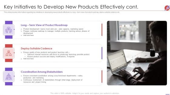 New Product Development And Launch To Market Key Initiatives To Develop New Products Guidelines PDF