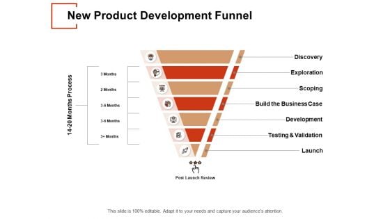 New Product Development Funnel Ppt PowerPoint Presentation File Gallery