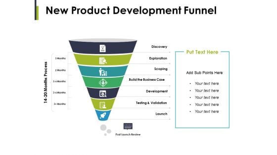 New Product Development Funnel Ppt PowerPoint Presentation Infographic Template Sample