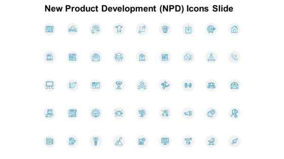 New Product Development NPD Icons Slide Marketig Ppt PowerPoint Presentation Guidelines