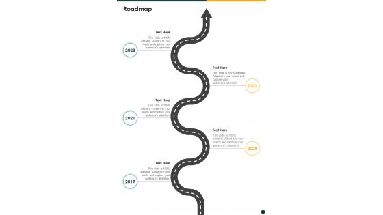 New Product Development Proposal Roadmap One Pager Sample Example Document