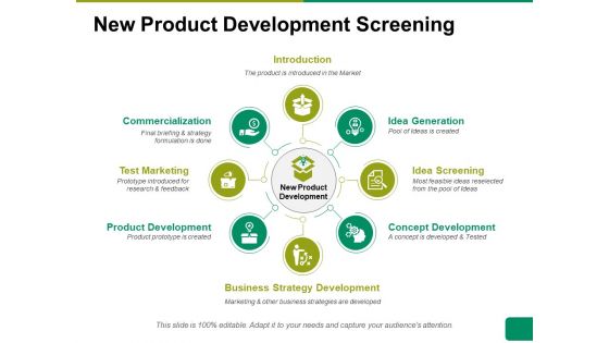 New Product Development Screening Ppt PowerPoint Presentation Gallery Example Introduction