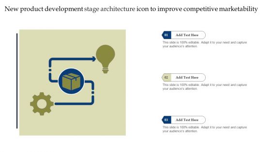 New Product Development Stage Architecture Icon To Improve Competitive Marketability Rules PDF