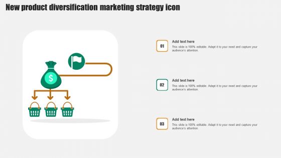 New Product Diversification Marketing Strategy Icon Pictures PDF