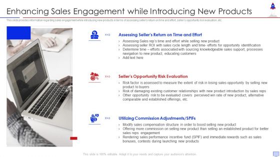 New Product Introduction In Market Enhancing Sales Engagement While Introducing Background PDF