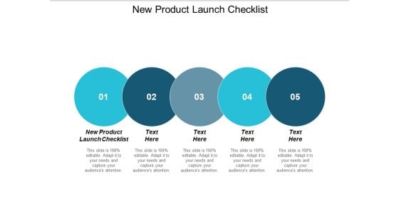 New Product Launch Checklist Ppt PowerPoint Presentation Template Cpb