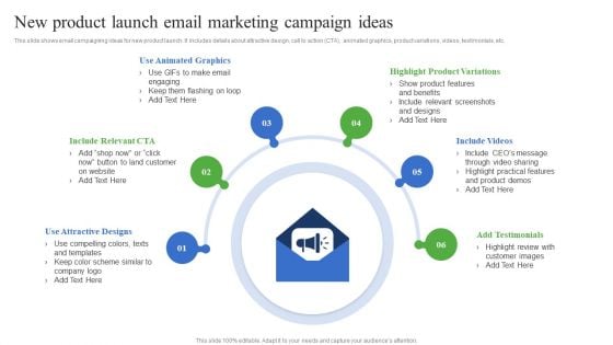 New Product Launch Email Marketing Campaign Ideas Mockup PDF