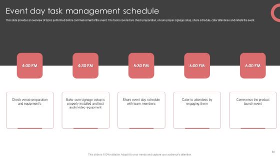 New Product Launch Event Management Activities Ppt PowerPoint Presentation Complete Deck With Slides Slide34