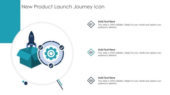 New Product Launch Journey Icon Icons PDF