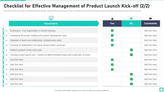 New Product Launch Playbook Checklist For Effective Management Of Product Launch Inspiration PDF