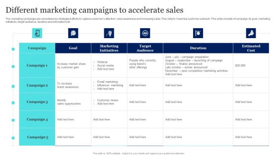 New Product Launch To Market Playbook Different Marketing Campaigns To Accelerate Sales Inspiration PDF New Product Launch To Market Playbook Different Marketing Campaigns To Accelerate Sales Inspiration PDF