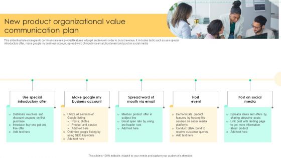 New Product Organizational Value Communication Plan Brochure PDF