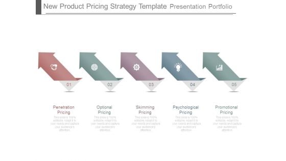 New Product Pricing Strategy Template Presentation Portfolio