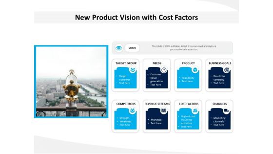 New Product Vision With Cost Factors Ppt PowerPoint Presentation File Ideas PDF