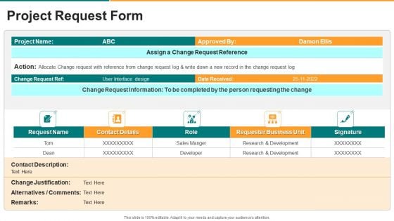 New Project Kickoff Template Bundle Project Request Form Rules PDF