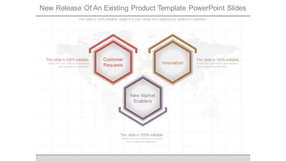 New Release Of An Existing Product Template Powerpoint Slides