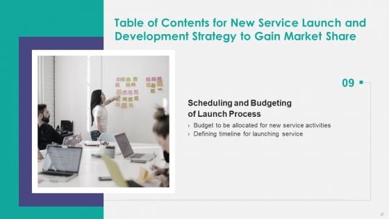 New Service Launch And Development Strategy To Gain Market Share Ppt PowerPoint Presentation Complete Deck With Slides