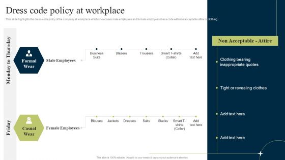 New Staff Onboarding Program Dress Code Policy At Workplace Template PDF New Staff Onboarding Program Dress Code Policy At Workplace Template PDF