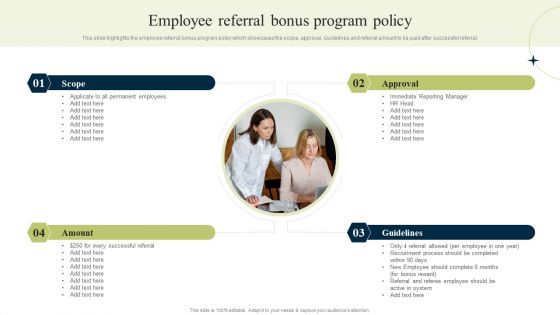 New Staff Onboarding Program Employee Referral Bonus Program Policy Brochure PDF