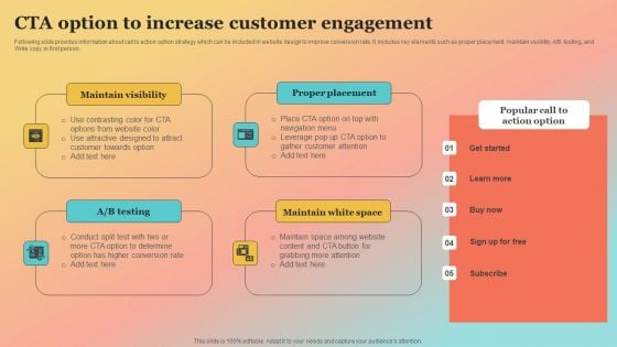 New Website Launch Strategy CTA Option To Increase Customer Engagement Brochure PDF New Website Launch Strategy CTA Option To Increase Customer Engagement Brochure PDF