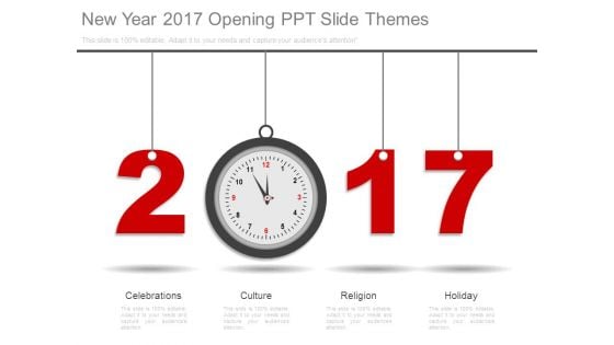 New Year 2017 Opening Ppt Slide Themes