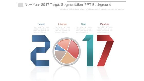 New Year 2017 Target Segmentation Ppt Background
