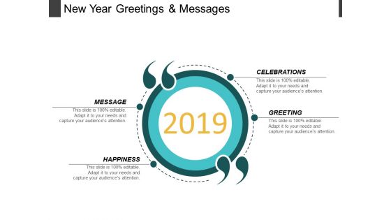 New Year Greetings And Messages Ppt PowerPoint Presentation Pictures Outline