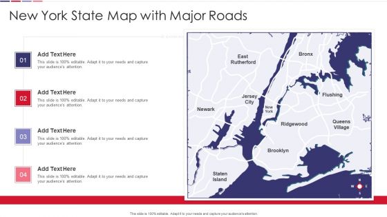 New York State Map With Major Roads Summary PDF