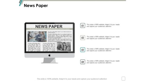 News Paper Business Marketing Ppt Powerpoint Presentation Show Graphics