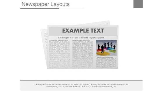 News Paper Design For Business News Powerpoint Slides