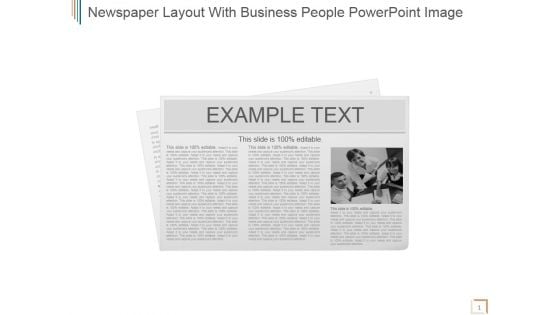 Newspaper Layout With Business People Ppt PowerPoint Presentation Inspiration