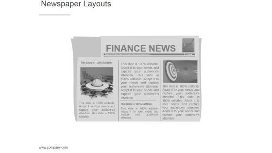 Newspaper Layouts Ppt PowerPoint Presentation Microsoft