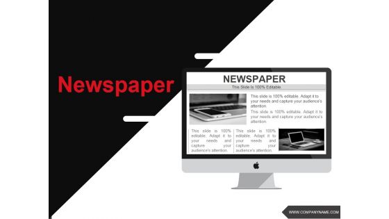 Newspaper Ppt PowerPoint Presentation Gallery Example Introduction