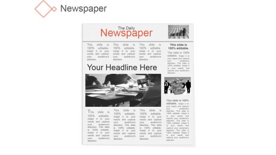 Newspaper Ppt PowerPoint Presentation Gallery Icons