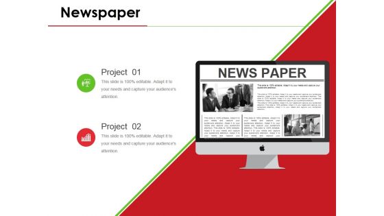 Newspaper Ppt PowerPoint Presentation Icon Background Designs