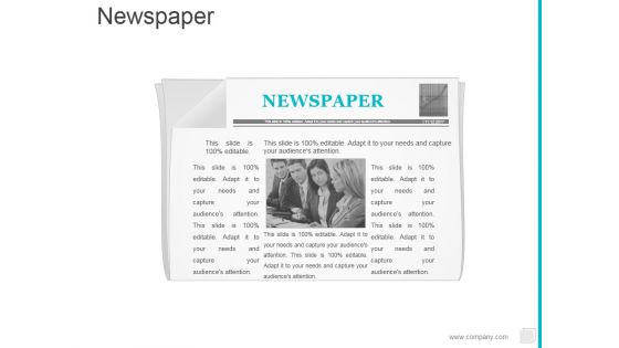 Newspaper Ppt PowerPoint Presentation Icon Show