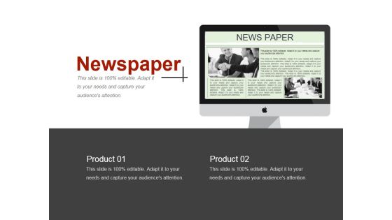 Newspaper Ppt PowerPoint Presentation Ideas Diagrams