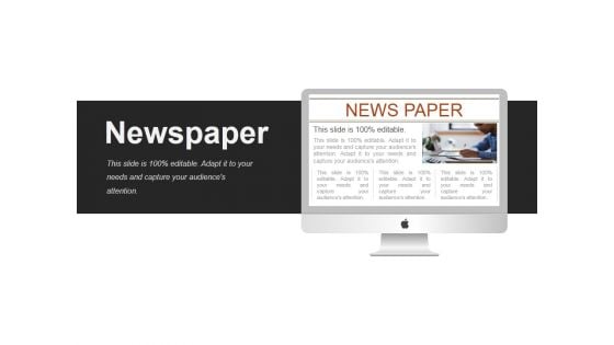Newspaper Ppt PowerPoint Presentation Infographic Template Maker