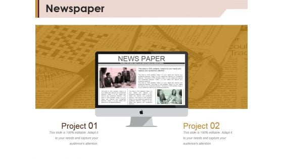 Newspaper Ppt PowerPoint Presentation Inspiration Slide