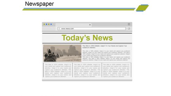 Newspaper Ppt PowerPoint Presentation Model Examples