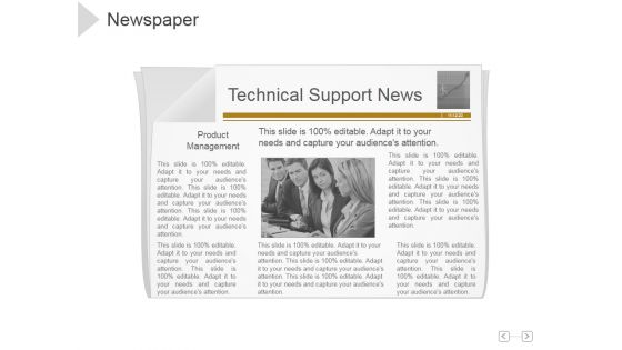 Newspaper Ppt PowerPoint Presentation Outline