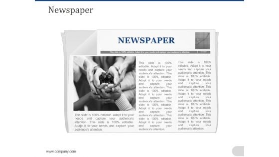 Newspaper Ppt PowerPoint Presentation Pictures Backgrounds