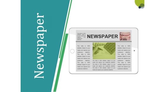 Newspaper Ppt PowerPoint Presentation Pictures Brochure