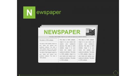 Newspaper Ppt PowerPoint Presentation Show Template