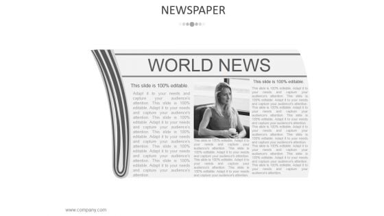 Newspaper Ppt PowerPoint Presentation Summary Example