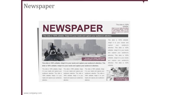 Newspaper Ppt PowerPoint Presentation Themes