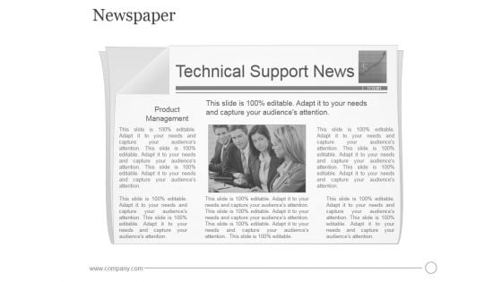 Newspaper Ppt PowerPoint Presentation Visuals