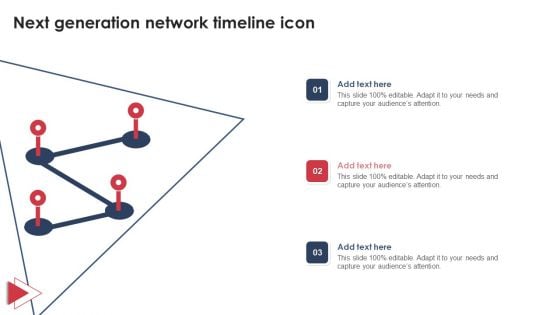 Next Generation Network Timeline Icon Graphics PDF
