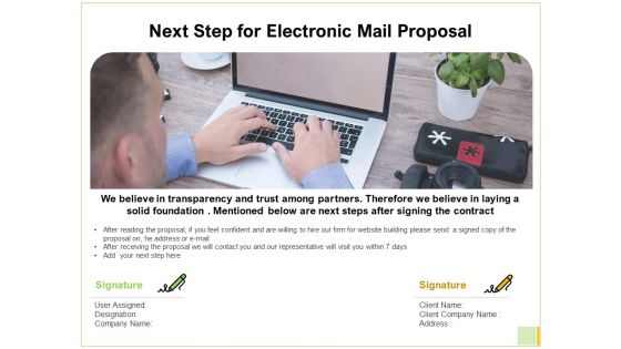 Next Step For Electronic Mail Proposal Ppt Infographic Template Clipart Images PDF Next Step For Electronic Mail Proposal Ppt Infographic Template Clipart Images PDF