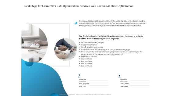 Next Steps For Conversion Rate Optimization Services Web Conversion Rate Optimization Download PDF